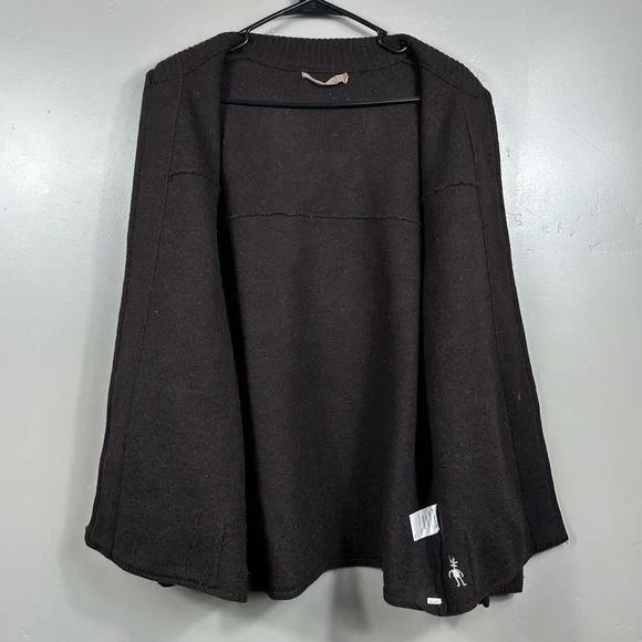 Smartwool Women’s 100% Merino Wool Jacket Mocha Brown Size Medium - Picture 3 of 8